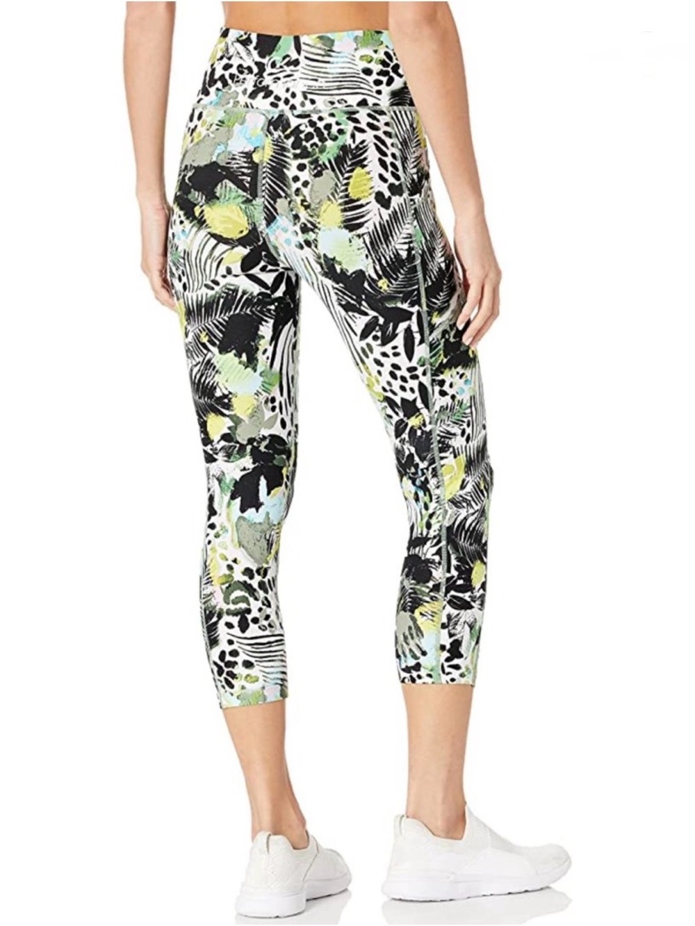 Calvin Klein Performance High Waist Crop Tight Abstract Print Leggings Small NWT - Picture 3 of 14